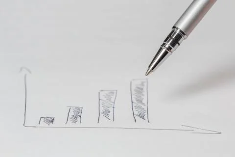 Drawing a Diagram Stock Photos