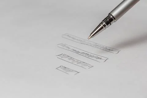 Drawing a Diagram Stock Photos