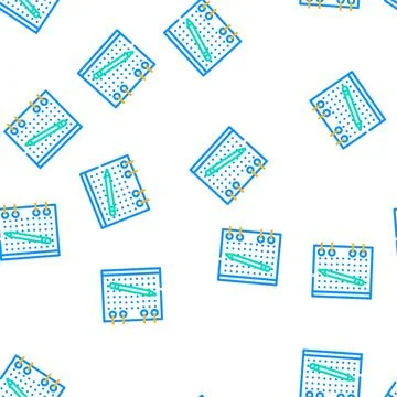 Drawing diary vector seamless pattern Illustrazione stock