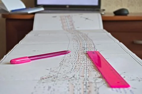 Drawing document Stock Photos