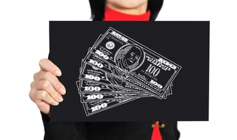 Drawing dollars Stock Photos