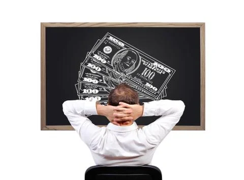 Drawing dollars Stock Photos