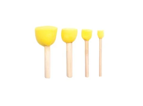 Drawing dots on a white background, isolate. paint tools Foto stock