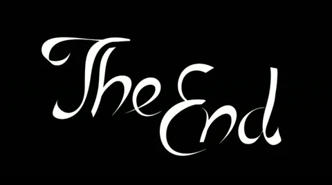 Drawing The End Stock Footage 13120396