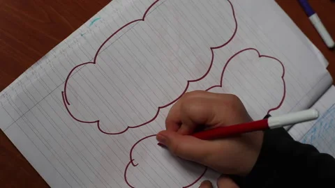 Drawing face Stock Footage 130191203