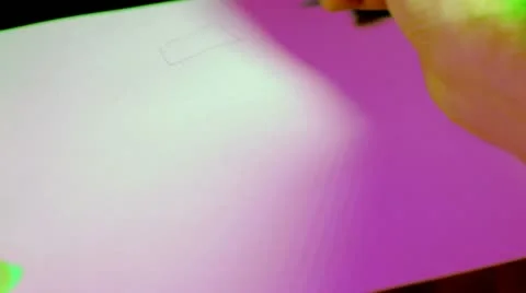 Drawing flowchart making Stock Footage 21497503