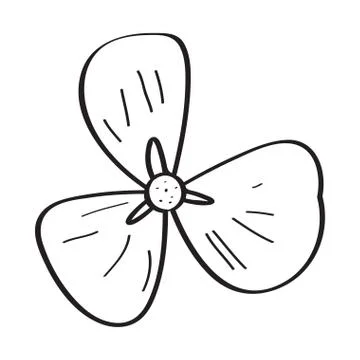Drawing of a flower Stock Illustration