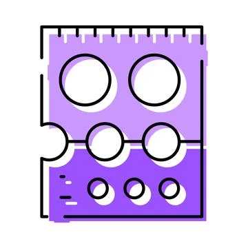 Drawing geometric circle shapes drafting tool icon Stock Illustration