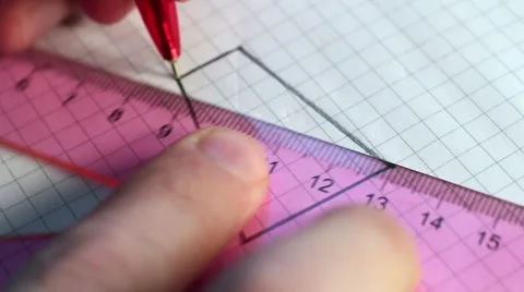 Drawing On Geometry Stock Footage 49414550