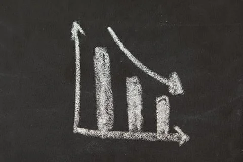 Drawing of graph Stock Illustration