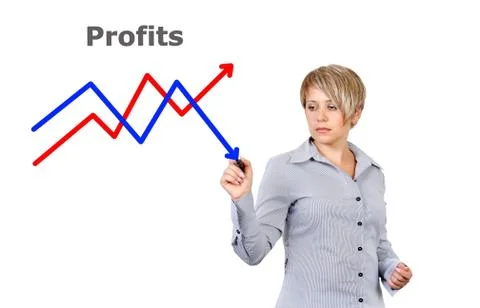 Drawing graph Foto stock