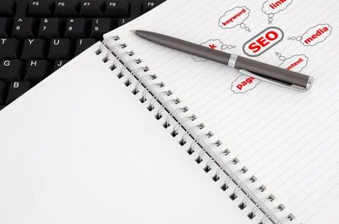 Drawing  graph seo Stock Photos