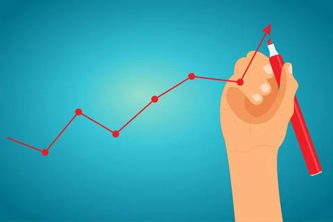 Drawing a graphic Stock Illustration