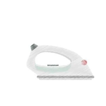 Drawing griddle appliance icon Illustration