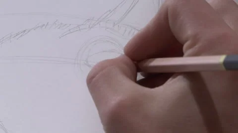 Drawing hand Stock Footage 49861803