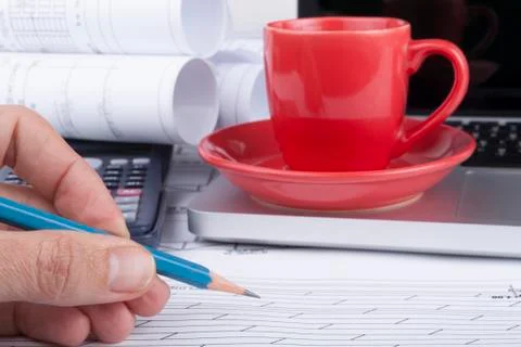 Drawing hand Stock Photos