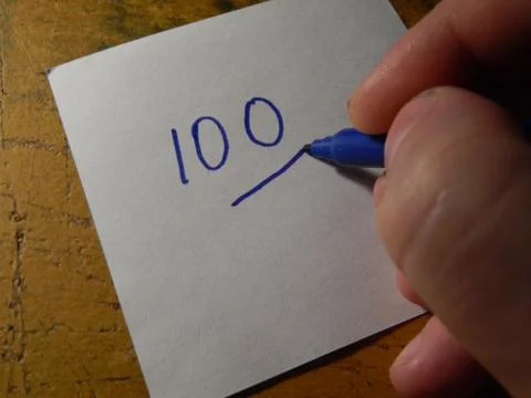 Drawing with a hand symbol 库存照片