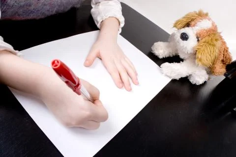 Drawing hands Stock Photos