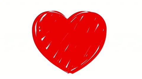 Drawing heart Stock Footage 15971333