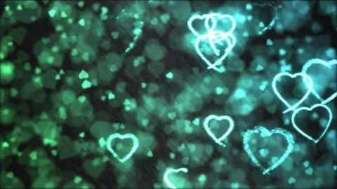 Drawing Heart Shapes Motion Background Animation - Loop Rainbow Stock Footage 72404415