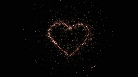 Drawing Heart template. Stock Footage 151086029