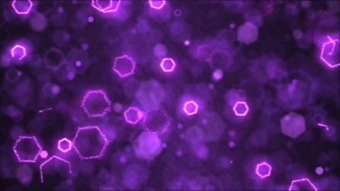 Drawing Hexagon Shapes Motion Background Animation - Loop Purple Stock Footage 73293395