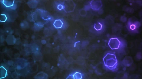 Drawing Hexagon Shapes Motion Background Animation - Loop Rainbow Stockbeeldmateriaal 73294654