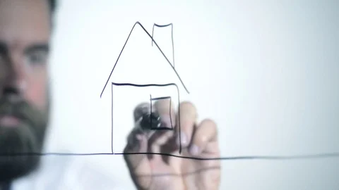 Drawing a House 스톡 동영상 79715397