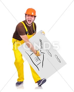 Drawing house Stock Photos