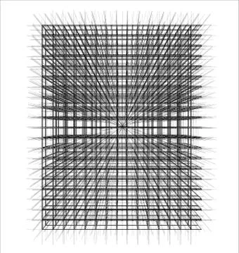 Drawing of a house under construction Illustrazione stock