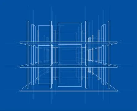 Drawing of a house under construction. Vector イラスト素材