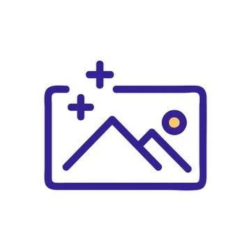 Drawing icon vector. Isolated contour symbol illustration Stock Illustration