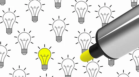 Drawing ideas Stock Footage 35252409