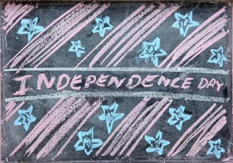 Drawing of independence day Stock Photos