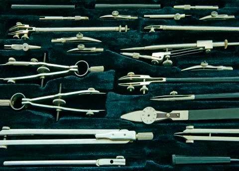 Drawing instruments Stock Photos