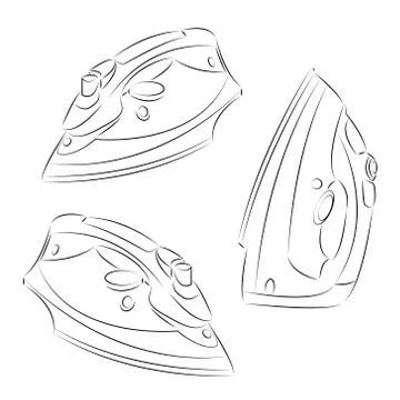 Drawing iron Illustrazione stock