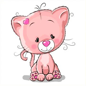 Drawing Kitten Stock Illustration