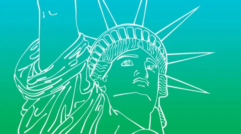 Drawing Liberty (HD) Stock-Footage 36329697
