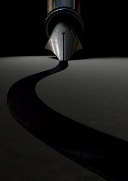 Drawing the line Stock Illustration