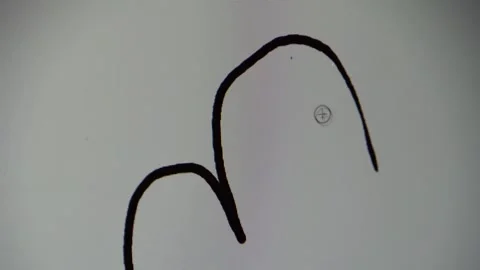 Drawing lines on the screen 4K Stock Footage 320868008