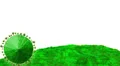 Drawing Lower Third with Earth. Stop motion HD Footage