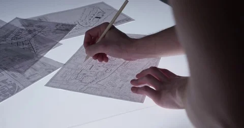 Drawing mark in slow motion Stock Footage 77076173