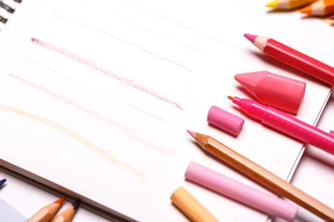 Drawing materials Stock Photos