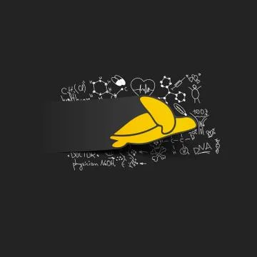 Drawing medical formulas: turtle Illustrazione stock