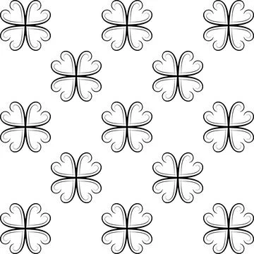 Drawing monogram - Rare drawing Stock Illustration