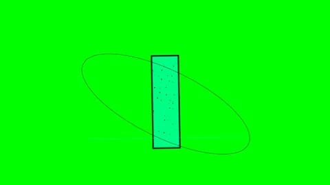 Drawing Motion with Letter on Green Screen Chroma Key Background Stock Footage 336898904