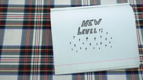 Drawing new level Stock Footage 105524495