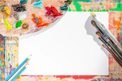 Drawing objects background. Stock Photos