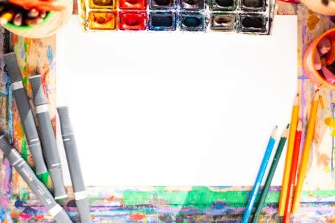 Drawing objects background. 스톡 사진