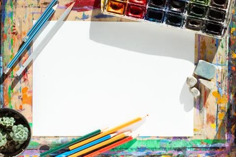 Drawing objects background Stock Photos